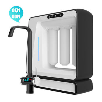 Système de filtre à eau par osmose en 4 étapes, système de filtre RO de bureau, distributeur d'eau chaude et froide pour la maison